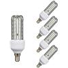 TECNOLUX EURO-Lampadina Led 3U Tube E14 3000K Luce calda 9W (Pack5)