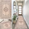 Lanmuvo - Tappeto/passatoia antiscivolo da cucina/corridoio, lavabile, in poliestere, stile boho, 40 x 180 cm, moderno, vintage, per soggiorno, cucina, personalizzabile