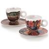 illy 24958 Set da 2 Tazze Da Cappucino Art Collection Biennale 2024