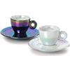 illy Collection 25568 Set di 2 Tazze da Espresso Art Collection John Armlender, Tazzine + Piattini Numerati e Firmati
