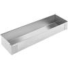Drhomeam Teglia rettangolare con deflettore staccabile in acciaio inox antiaderente tiramisù teglia per cheesecake teglia per pane per cucina domestica (senza coperchio)