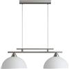 Silamp Lampadario a sospensione da soffitto per salone, cucina a 2 coppe in vetro