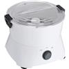 TuliperMood Pelapatate elettrico da 85 W con supporto da tavolo - Pelapatate professionale per patate, mele e carote - Lama in acciaio inox e vassoio di raccolta - Facile da pulire
