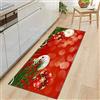 WMHDSJ Natale Tappeti Tappeto cucina Tappeto antiscivolo bagno anche per cucina o ingresso impermeabile extra lungo Tappetino bagno o corridoio 40X120CM