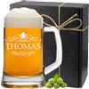 polar-effekt Boccale da birra personalizzata con incisione - Regali per papà - Bicchiere da birra regalo di compleanno - Idea regalo per compleanno - Motivo ornamento 0,5 l - regalo per uomini