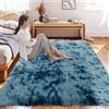 CUIMEI Tappeto Soggiorno 80 x 110 cm, Facile da Pulire, Assorbente Alta Densità di Pelo, Varie Misure e Colori, Cameretta Tappeto per Interni, Blu Scuro