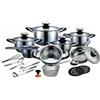 Kovalmax® Set di pentole antiaderenti per induzione in acciaio inox da 23 pezzi A.M.C.