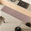 Comart - Tappeto Cucina Trama - 50x240 cm - Antiscivolo - Assorbente - Facile da Pulire - Passatoia in Poliestere Intrecciato - Resistente - Moderno - Runner per Corridoio e Entrata - Marrone