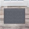 CUIMEI Tappeto Passatoia Cucina 50 x 60 cm Antiscivolo e Lavabile Zerbino Lavabile con Fondo Antiscivolo per Corridoio e Ingresso Interno, Grigio Scuro