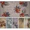 Olivo Tappeti OLIVO.shop SPRINT TROPICAL Tappeto moderno cucina, Tappeto cucina antiscivolo lavabile, Tappeto cucina foglie, Passatoia cucina antiscivolo, vari colori e misure. (HIBISCUS RED, 50x180 cm)
