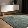 benuta Basic Tappeto salotto a pelo alto Sohari - Verde chiaro 200x200 cm - Minimalista - Morbido lavabile - Camera letto, corridoio, sala pranzo, soggiorno - Pavimento riscaldato