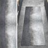 Ymural Tappeto per cucina, corridoio, antiscivolo, motivo astratto, grigio, 60 x 240 cm, lavabile, antiscivolo, lungo tappeto per corridoio e camera da letto