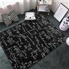 Buohwiwe Tappeto 3D Formula Matematica Tappeti Camera da Letto - Antiscivolo Lavabile Flanella Tappeto Formula Matematica - Tappeto Soggiorno Moderno Decorazioni Tappeto Camera 60x100 cm n74