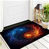 Generic Zerbino Diagramma Yin Yang Della Fiamma, Ingresso Esterno E Interno, 50 x 80 cm Tappeto Fiamma Tai Chi Vento Antipolvere Tappeto Ingresso Casa Resistente Zerbino per Soggiorno Camera Letto