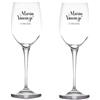 Generico Coppia Bicchieri Personalizzati con Nomi e Data Calici da Drink Spritz Vino Bianco Rosso Dedica Anniversario Amore Brindisi festa degli innamorati Romantici Idea Regalo Compleanno Natale