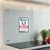 Melko - Paraschizzi da cucina in vetro di sicurezza ESG da 6 mm - Pannello di cottura anti-schizzi per cucina, fornelli e piastrelle - Pannello in vetro resistente al calore con set di fissaggio e