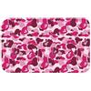 Bioputty Zerbino per interni rosa Bape mimetico, resistente, zerbino di benvenuto per ingresso, antiscivolo, assorbente, resistente allo sporco, per la decorazione della stanza, 60 x 40 cm