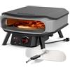 Cozze® ROTATE Pizza Oven Elettrica di Alta Qualità 17 con Pietra Rotante, Regolatore e 2 m, Presa 230V Perfetta per Pizze Croccanti