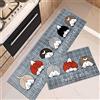 ZZDXL Tappeto Cucina Animali Grigi Tappeti Tappeto Cucina Antiscivolo Lavabile Tappetino Tappeti Da Cucina Moderno Lungo Microfibra Lavabile In Lavatrice