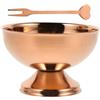 MAGICLULU Elegante Ciotola per Dessert con Piedini in Acciaio Inox Ideale per Gelato Gelati Frutta E Insalate Tazza Versatile Riutilizzabile Oro Rosa (130 Ml)