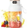 Odoukey Frullatore di spremitura portatile, 1200 ml di frullatore ricaricabile USB 2 in 1 con display digitale, presa ergonomica per frullati e succo