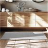tectake® Tappeto Salotto, Tappeto Pelo Corto, Tappeto Salotto Design Elegante, Tappeto Lavabile in Lavatrice, Ideale per Sala da Pranzo, Camera da Letto e Studio - Grigio, 60x110 cm