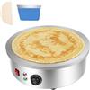 InSyoForeverEC Crepesgerät 2800 W Crepes-Maker 45 cm SX-450P - Padella professionale per crepes, 220 V, per pancake, pan cakes, omelette, prosciutto di palato