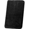 Beautissu BeauMare FL Tappetino da Bagno Antiscivolo in Pelo Alto Nero 60x50 cm - Tappeto Morbido in Microfibra per Doccia, Vasca da Bagno e WC - Anche per Pavimenti riscaldati - Ottica Shaggy
