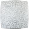E-ENERGY Corinna Lampada Plafoniera da Soffitto in Vetro Moderna Quadrata AttaccoE27 2 Luci 40cm Made in Italy