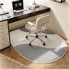 Odot Tappeto Sedia Ufficio Gaming,Moderno Tappeto Salvapavimento Antiscivolo Protettore del Pavimento Tappetino per Sedia da Ufficio con Ruote per Parquet Pavimenti Duri (strisce grigie,90x120cm)