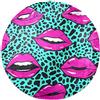 Eslifey Rosa Labbra Leopardato Rotondo Shaggy Tappeto Shag Pile Morbido Shaggy Area Tappeti Moderno Tappeto Soggiorno Camera Da Letto Mats 60cm Bambini Ragazzi Ragazze Mats