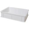 Forgast Cassetta Portaimpasto 40x30x10 cm, Scatola Plastica per Pizza Impasto, Contenitore per Lievitazione Pizza Pane, Accessori da Pizzeria Panetteria, Bianco