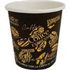 PALUPLUS 500 Bicchieri in Carta per Caffè da 90ml NERO Grafica Chicco Caffè (3 oz) Bicchierini in cartoncino biodegradabile per bevande calde e fredde -F1,2