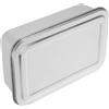 TOYANDONA Contenitore per Tiramisù in Acciaio Inox Rettangolare con Coperchio, Resistente alla Ruggine e Facile da Pulire, per Conservazione e Presentazione