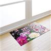 LNXSESN Tappeto da Esterno Farfalla Fiore Rosa Zerbino Ingresso Esterno Interno Poliestere Tappeto Cucina Moderno Salotto Lavabile Tappeti Moderni Soggiorno Antiscivolo Zerbini da Esterno 50x80cm