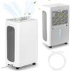 Eulenke Deumidificatore 26 l/giorno, 3 Modalità di Funzionamento, Display Digitale, Serbatoio dell'acqua rimovibile da 4,3 litri e Tubo di scarico, Timer, per Scantinati, Camere da letto, Lavanderie
