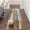 LIHY Tappeto Passatoia Antiscivolo 60 x 150 cm Tappeto Corridoio Moderno Geometrico In Poliestere Lavabile Per Corridoio, Camera Da Letto, Soggiorno