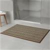 Falena Tappeto Bagno Antiscivolo e Lavabile Mod Dune Soffice, Assorbente e Resistente Tappeto moderno per bagno, scendileto o ingresso (Marrone, CM 60X120)