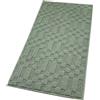 emmevi Tappeto Bagno 3D Morbido Assorbente Antiscivolo Lavabile Scendiletto Camera Set 3 Pezzi Verde
