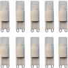 Aoxdi Dimmerabile LED Lampadina G9 1.5W, Bianco Freddo, COB Lampadario Dimmerabile LED Luce G9, AC 220-240V, Pacco da 10 Pezzi