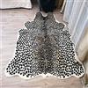 yingda1992 Tappeto con stampa leopardata in finta pelle di vacchetta, tappeto per ufficio, soggiorno, camera da letto, decorazione per la casa, 101 x 90 cm