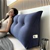 Generico Cuscino Per Testiera Letto Matrimoniale Singolo Cuscino cuneo per Letto e Divano, Grande Cuscini Testata Triangolare Per Lettura E Riposo, Supporto Lombare, Fodera Lavabile(100x50x20cm,Blue1)
