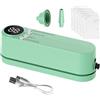 Generic Sigillatrice sottovuoto senza fili, durevole, compatta, per risparmiare cibo, dispositivo di portatile wireless con batteria ricaricabile, macchina sottovuoto per snack, cereali, carne, verdure