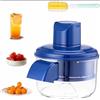 Generico Sbucciatore Elettrico Automatico per Frutta e Verdura, Pelapatate con 5 Lame in Acciaio Inox, 50W, Ricaricabile, Blu, 10-25 Secondi
