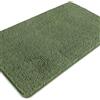 PureSwan Loden Green - Tappeti da bagno assorbenti e lavabili, tappetino da bagno, antiscivolo, spessi e morbidi in ciniglia, per bagno, cucina, doccia, lavandino - 66 x 111,8 cm