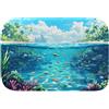 Generico Paesaggi nautici 557 Tappeto da Bagno in Memory Foam Assorbente e Antiscivolo, Design Moderni, Microfibra Morbida e Lavabile, Asciugatura - L