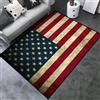 Buohwiwe Tappeto 3D Bandiera Americana Tappeti Camera da Letto - Antiscivolo Lavabile Flanella Tappeto Bandiera Americana - Tappeto Soggiorno Moderno Decorazioni Tappeto Camera 120x180 cm n2443
