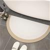 keepmore Tappetino da Bagno in Diatomite Gradiente Assorbente ad Asciugatura Rapida Tappetini da Bagno in Gomma Antiscivolo Minimalista Tappeto da Bagno a Semicerchio