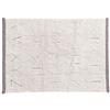 Lorena Canals - Tappeto lavabile per bambini. Rugcyled ABC in colore naturale - Fatto a mano in forma rettangolare e realizzato in cotone naturale e coloranti non tossici - Dimensioni:120x160cm