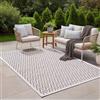 the carpet Calgary - tappeto per interni robusto e facile da pulire, ideale per soggiorno, cucina o sala da pranzo, adatto anche per esterni - resistente alle intemperie - Beige Crema, 160 x 220 cm